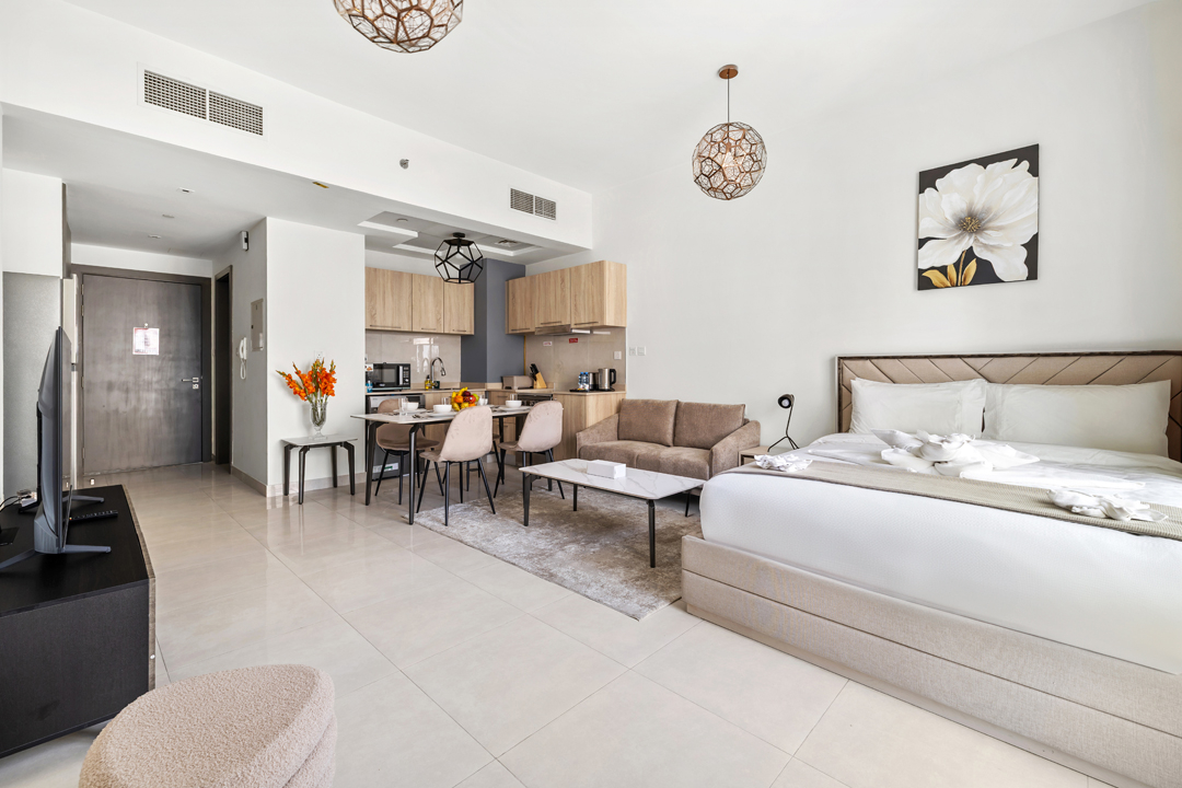 Premium Studio with Kitchen and Balcony