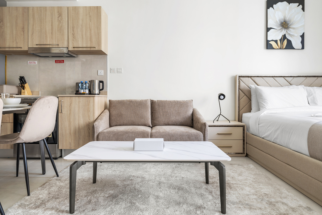 Premium Studio with Kitchen and Balcony