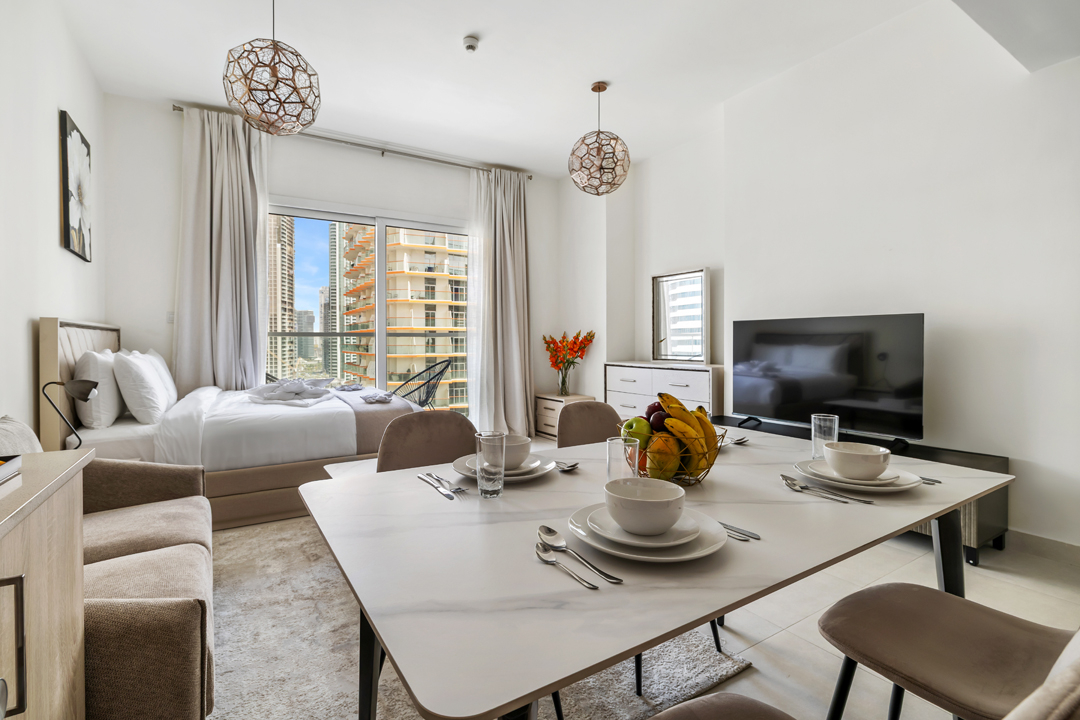 Premium Studio with Kitchen and Balcony